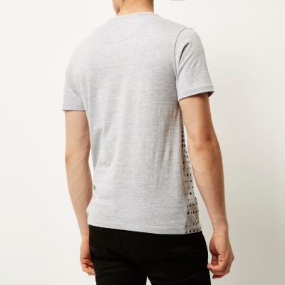 Grey dot print t-shirt
